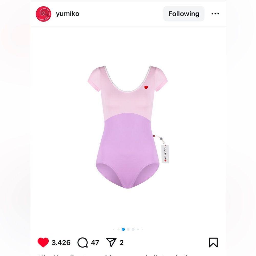 Yumiko Leotard Anna Limited Edition Heart Collection - Picture 7 of 8